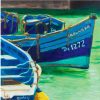 Blue Boats in Essaouira Harbour